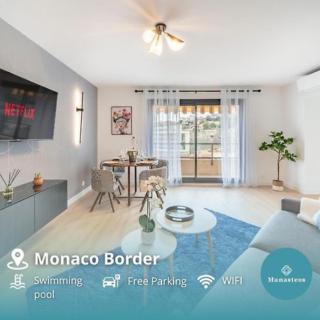 Apartmán 5mn Monaco - Vue mer - Parking - Piscine - BB Beausoleil Exteriér fotografie