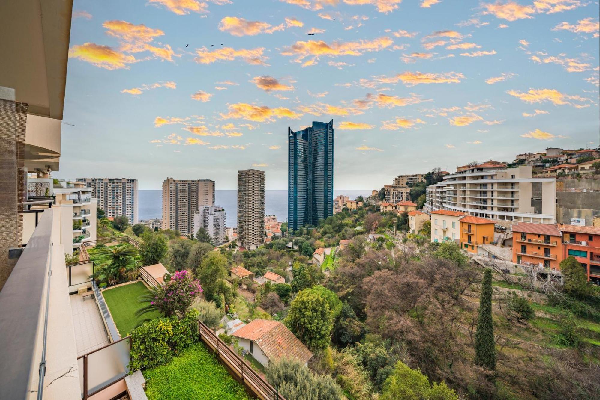 Apartmán 5mn Monaco - Vue mer - Parking - Piscine - BB Beausoleil Exteriér fotografie