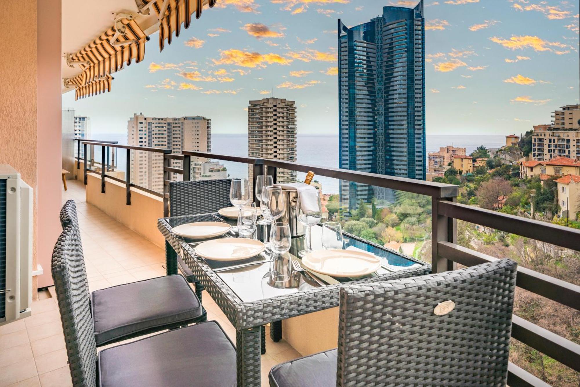 Apartmán 5mn Monaco - Vue mer - Parking - Piscine - BB Beausoleil Exteriér fotografie