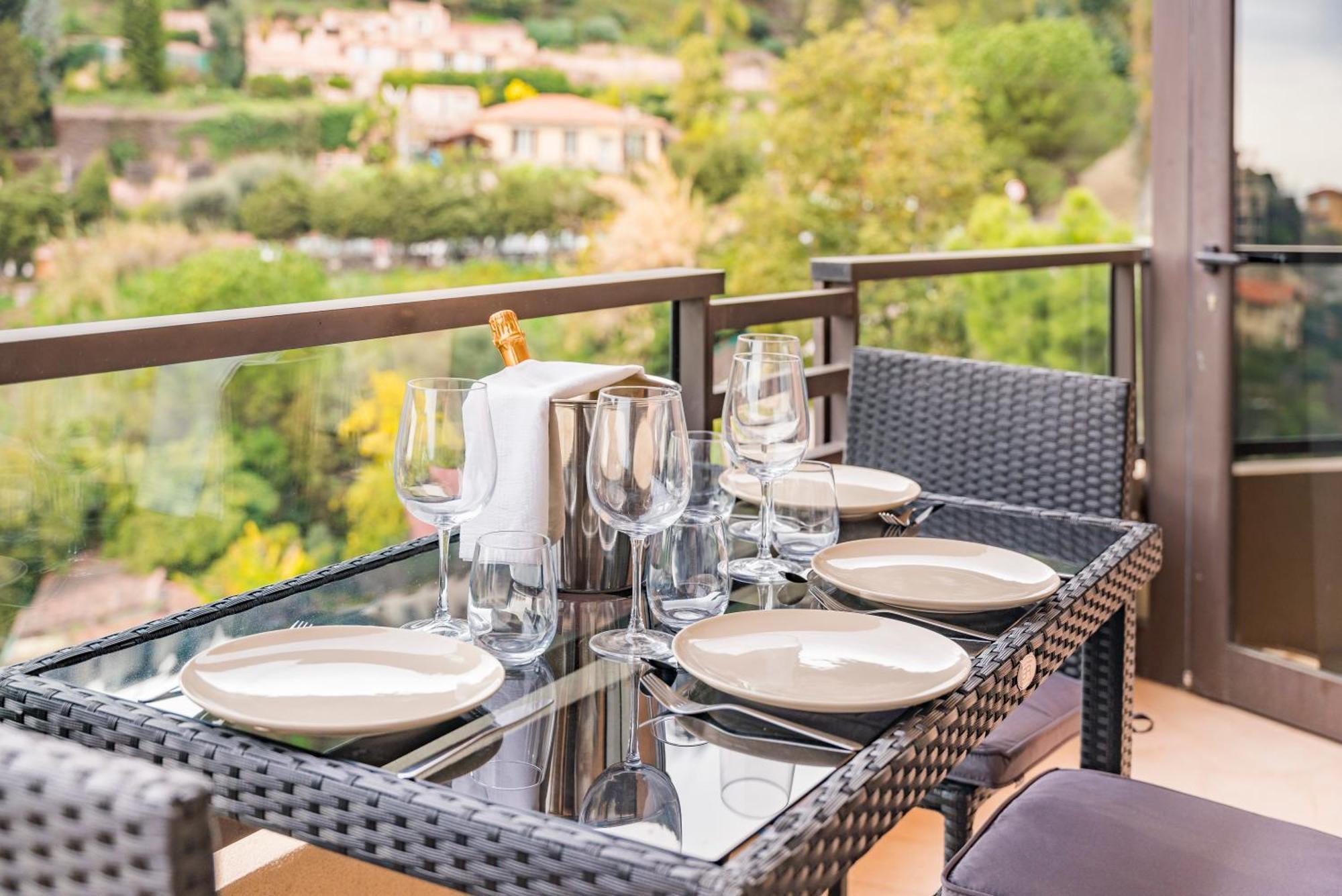 Apartmán 5mn Monaco - Vue mer - Parking - Piscine - BB Beausoleil Exteriér fotografie
